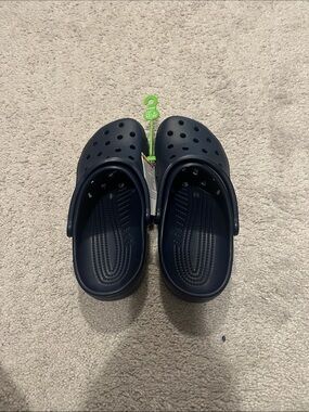 NWT Navy Blue Crocs Women’s size 9